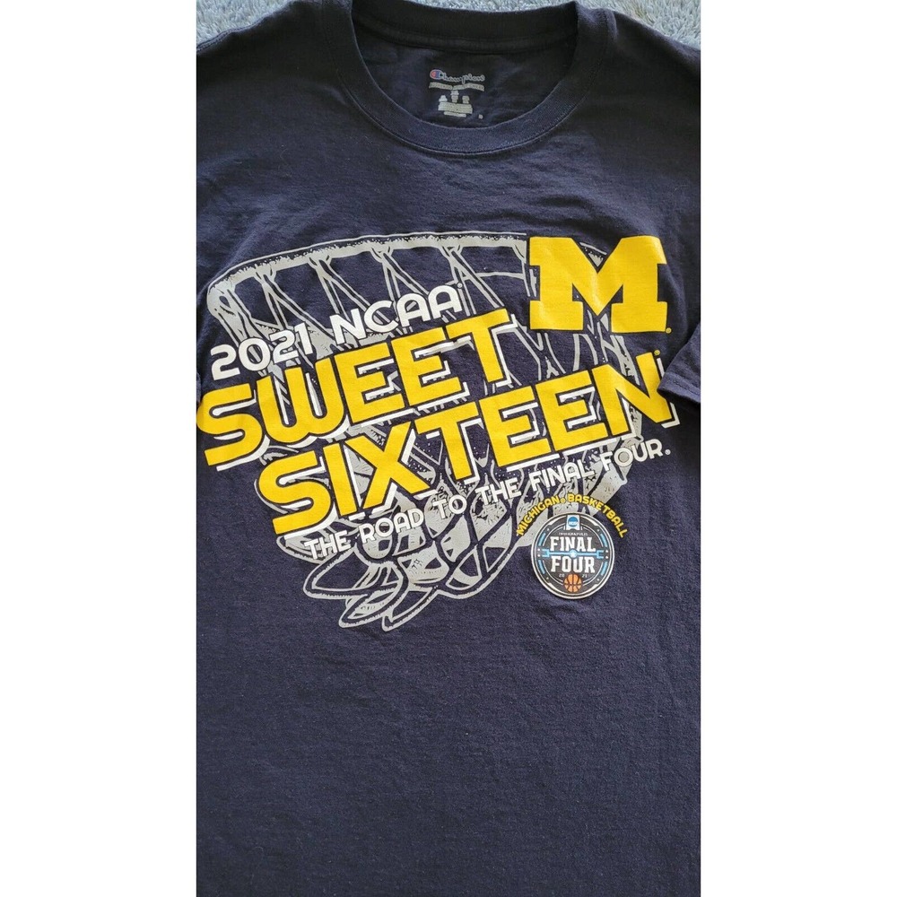 Champion Michigan Wolverines 2021 Sweet sixteen T-Shirt Men's XL Short Sleeve - Picture 2 of 6